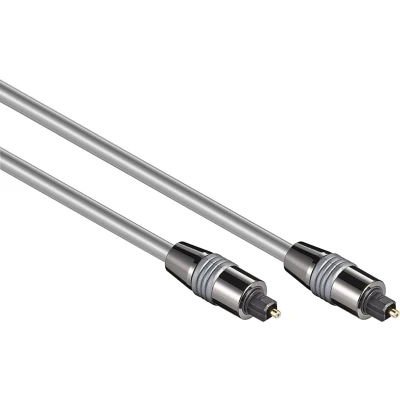 Afbeelding van Digitale optische Toslink audio kabel 6mm / zilver 3 meter