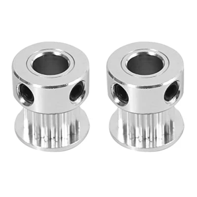Afbeelding van ISTOVO 2 x aluminium GT2 16 tanden 6 mm boring tandriemschijf flens synchrone wiel voor 3D printer