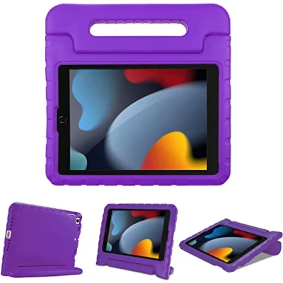 Afbeelding van ProCase Kinderhoes voor iPad 10.2 7e Generatie/iPad Pro 10.5 / Air 3, Ultra Lichtgewicht Schokbestendig Kindvriendelijke Beschermhoes Robuuste hoes met Handvatstandaard Purper