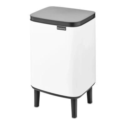 Afbeelding van Brabantia Bo Hi afvalemmer 7 liter met kunststof binnenemmer Wit