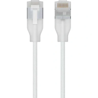 Afbeelding van Ubiquiti UACC Cable Patch EL C6A 0.3M W netwerkkabel Doorschijnend, Wit 0,3 m Cat6a
