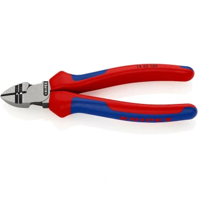 Afbeelding van Knipex afstrip zijsnijtang met meer componentengrepen zwart geatramenteerd gepolijst 160 mm 1 5 2 mm2 snijkant klein facet 14 22