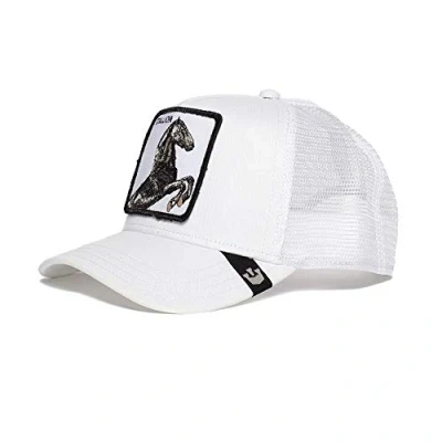 Afbeelding van Goorin Bros The Stallion Hengst White A Frame Adjustable Trucker Cap One Size