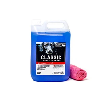 Afbeelding van detailmate ValetPro tapijt en bekledingsreiniger Classic Carpet Cleaner 5L jerrycan + gratis microvezeldoek 40x40cm