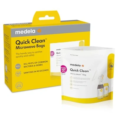 Afbeelding van Medela Quick Clean Sterilisatie Magnetronzakjes 5 Stuks 008.0040