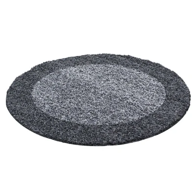 Afbeelding van Rond Vloerkleed Life Shaggy Grijs 123vloerkleed.nl is de online webshop voor vloerkleden en woonaccessoires.