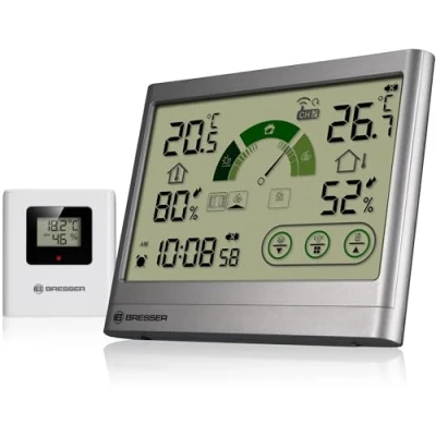 Afbeelding van Bresser Weerstation VentAir H Thermo Hygrometer Ventilatieaanbeveling