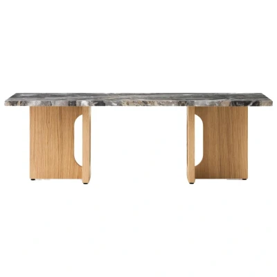 Afbeelding van Audo Copenhagen Androgyne Salontafel 120x45 Naturel Eiken Grey Galaxy