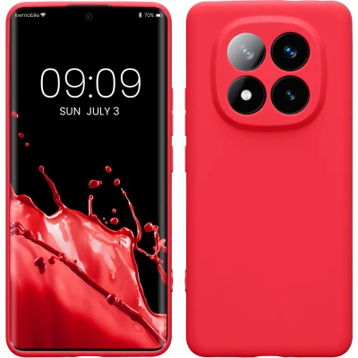 Afbeelding van kwmobile telefoonhoesje geschikt voor Xiaomi Redmi Note 14 Pro+ 5G / Pro Plus Hoesje smartphone Precisie camera uitsnede In neon roze