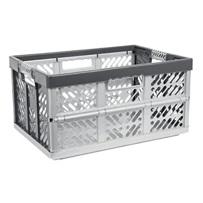 Afbeelding van Collapsible Plastic Box with Rubber Handles Can Hold up to 50 kg / 45 Litre Capacity