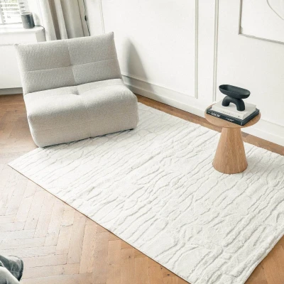 Afbeelding van Scandinavisch vloerkleed Bjorn creme/wit Interieur05 240 x 340 cm (XL)