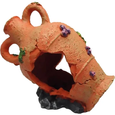 Afbeelding van Duvoplus Aquariumdecoratie Vissen Decoratie Kruik 16,5x9,5x13,5cm 1st