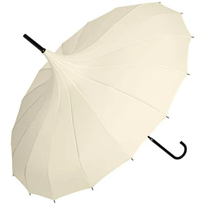 Afbeelding van VON LILIENFELD Paraplu Parasol stabiel Zonnescherm Pagode Fabienne zwart