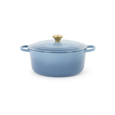 Afbeelding van Le Creuset Signature braad /stoofpan Ø28 cm Staalblauw