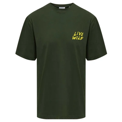 Afbeelding van ONLY &amp; SONS T shirt ONSKEANE met backprint donkergroen