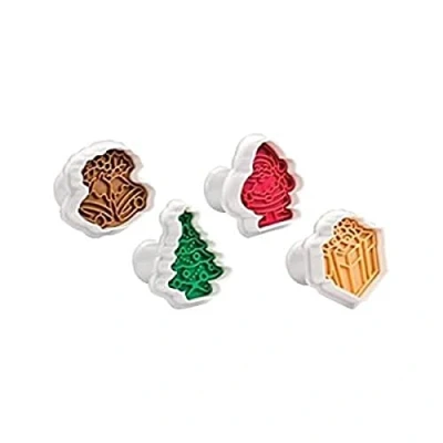 Afbeelding van Tescoma koekjes uitsteekvormen, met Delicia kerststempel, gesorteerd, 4 delig