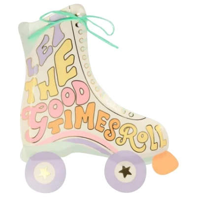 Afbeelding van Bordjes Retro Party rolschaatsen (8st) Meri