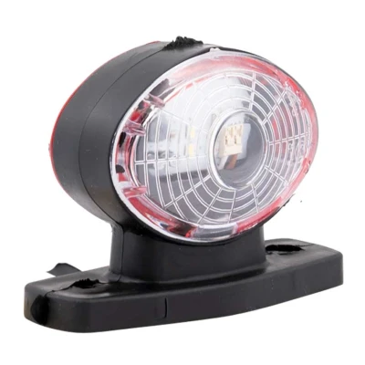 Afbeelding van PENDELLICHT LED ROOD/WIT HALFROND RADEX 12V/24V!!