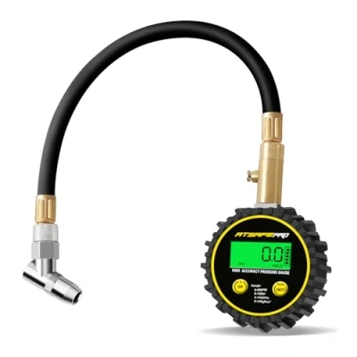 Afbeelding van digitale bandenspanningsmeter 200 PSI, ATsafepro auto bandenspanningsmeter, manometer gecertificeerd ANSI B40.1 nauwkeurig voor auto, vrachtwagen, SUV, motorfiets