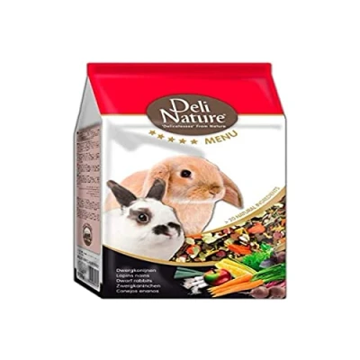 Afbeelding van 5x Deli Nature 5 Sterren Menu Dwergkonijn 750 gr