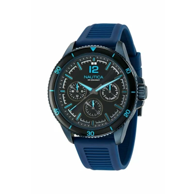 Afbeelding van Nautica Block Chronograaf blue/lightblue, Heren, Maat: One Size, Blue/light/blue
