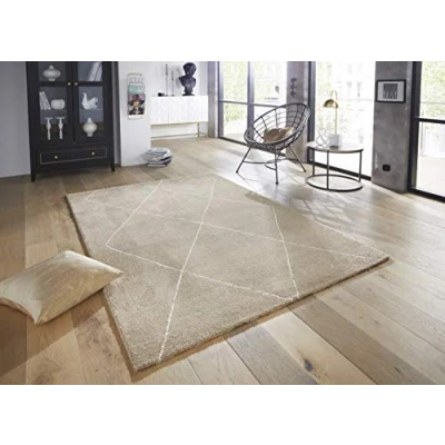 Afbeelding van Scandinavisch Tapijt/Vloerkleed Massy Elle Decoration Beige/crème 160x230 Cm