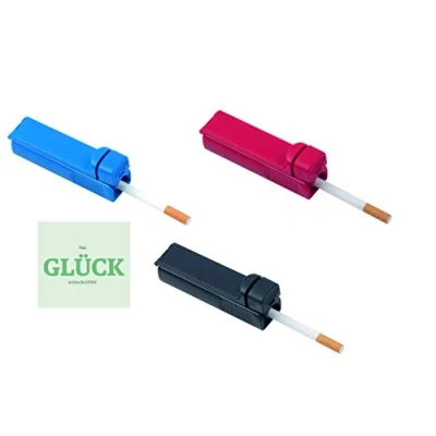 Afbeelding van Set 3 stuks sigarettenhouder machines sigaretten hulzen stopper machine + gratis geluksstickers