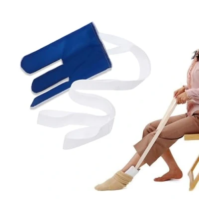 Afbeelding van Sockenanziehhilfe Strumpfanziehhilfe Socken Anziehhilfe für Senioren, ältere, Schwangere Frauen, Behinderte und Strümpfe