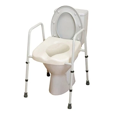 Afbeelding van NRS Healthcare M66625 Mowbray toiletbril en frame Lite, standaard breedte voorgemonteerd