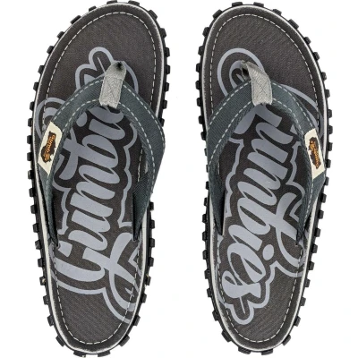 Afbeelding van Gumbies Teenslipper Heren ISLANDER CANVAS FLIP FLOPS COOL GREY Maat 46