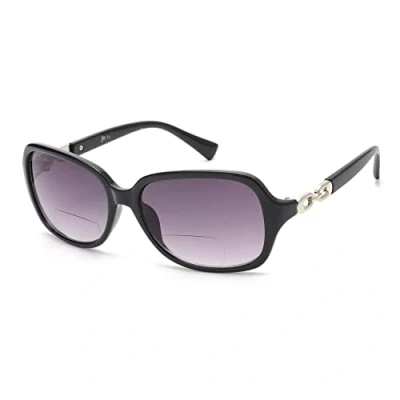 Afbeelding van JM Bifocale leesbril, rond, voor dames, vintage uv bescherming, Grijs, One Size
