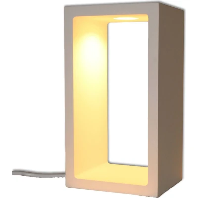 Afbeelding van Artdelight Tafellamp Corridor H 18 cm B 10 wit