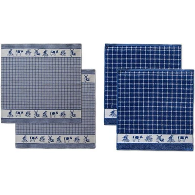 Afbeelding van DDDDD Theedoek Dutchie Combi set: 2 keukendoeken &amp; theedoeken (set, 4 delig)