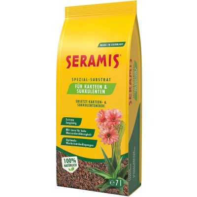 Afbeelding van Seramis kleigranulaat als vervanging voor potgrond cactussen en vetplanten, speciaal substraat, 7 liter