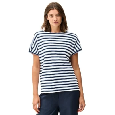 Afbeelding van Cecil Tshirt print, Dames, Maat: Medium, Blau