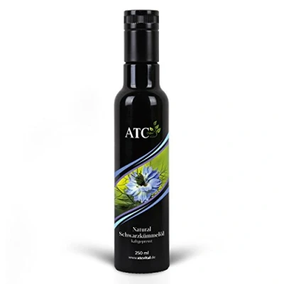 Afbeelding van ATC Vital Zwarte komijnolie koudgeperst en gefilterd, pure olie uit Nigella Sativa zaden, 250 ml