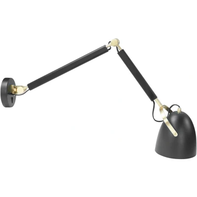 Afbeelding van Highlight Cupra Wandlamp Zwart / Goud W308401