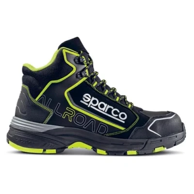 Afbeelding van Sparco ALLROAD H werkschoenen veiligheidsschoenen S3 SRC zwart geel fluo