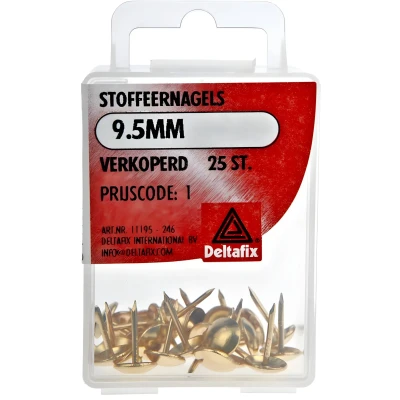Afbeelding van Deltafix Stoffeernagels verkoperd 9.5 mm 35 stuks