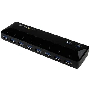 Afbeelding van StarTech.com 10 Poorts USB 3.0 Hub met oplaad en sync poort 2 x 1.5A poorten