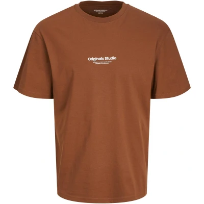 Afbeelding van Jack &amp; Jones Jorvesterbro TEE Tshirt basic, Heren, Maat: XL, Brown