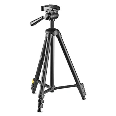 Afbeelding van NATIONAL GEOGRAPHIC , klein fotostatief met 3 weg kop en snelsluiting, poten 4 secties, hendelsluiting, tussenstabilisator, maximaal draagvermogen 1 kg, inclusief tas, aluminium, NGPHMIDI