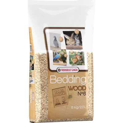 Afbeelding van Versele Laga Wood Bedding Beukenhout No. 6 Vogelbodembedekking 5 kg