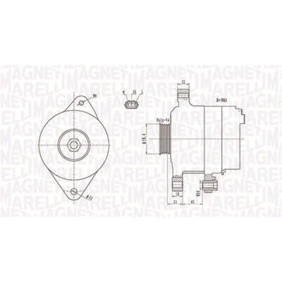 Afbeelding van Magneti Marelli Alternator/Dynamo 063731793010