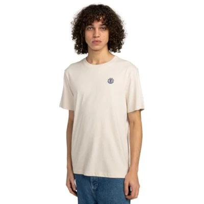 Afbeelding van Element Tshirt print, Heren, Maat: Large, Beige