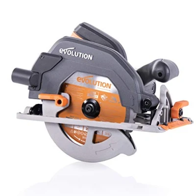 Afbeelding van Evolution Power Tools 027 0003A R185CCSX+ multifunctionele cirkelzaag compatibel met geleiderails (plus pakket draagtas), 185 mm, 230 V, 1600 W