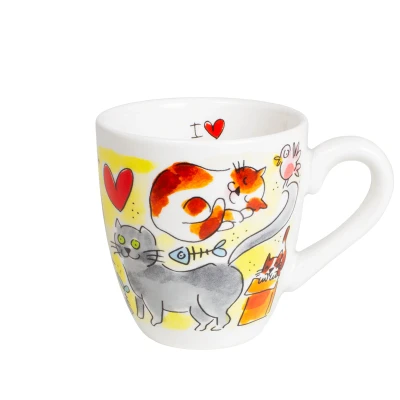 Afbeelding van Blond Amsterdam Kopje Cat Lover 0,2L 8X8X8,5CM