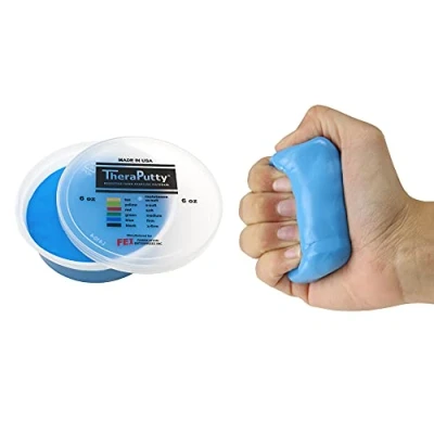 Afbeelding van Antimicrobiële CanDo® TheraPutty therapeutische kneedmassa, klei 170 g blauw (zwaar)