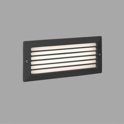 Afbeelding van Faro Lighting Stripe Outdoor LED Inbouw Wand Licht Donkergrijs 5W 3000K IP54