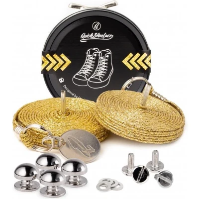 Afbeelding van Able2 Quickshoelaces casuel goud